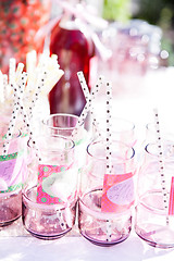 Image showing Decorative party glasses