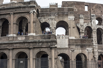 Image showing view of famous ancient Colosseum in Rome