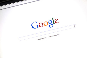 Image showing Google website