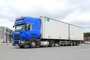 Image showing Blue Scania R440 Trailer Truck