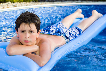 Image showing Boy in swimming pool