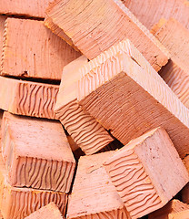 Image showing Background of red bricks