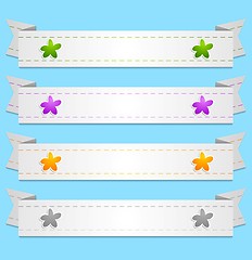 Image showing Abstract vector ribbons