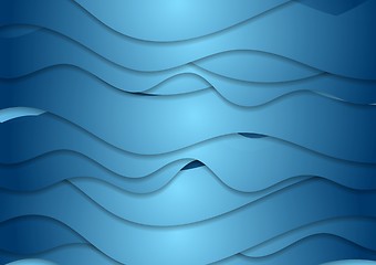 Image showing Bright wavy vector design