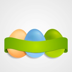 Image showing Easter egg vector background