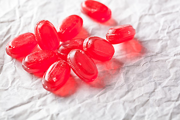 Image showing heap of red candies
