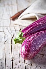 Image showing two fresh eggplants 