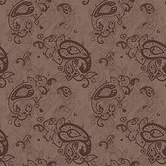 Image showing Seamless Paisley background.