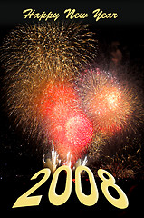 Image showing fireworks for 2008