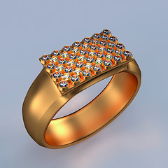Image showing Gold Diamonds ring