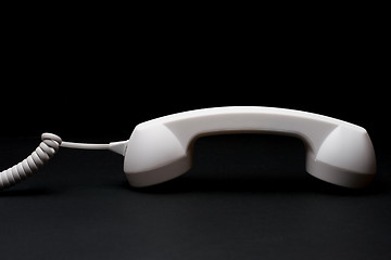 Image showing Retro telephone with cord