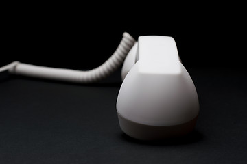 Image showing Retro telephone with cord