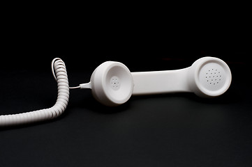 Image showing Retro telephone with cord