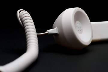 Image showing Retro telephone with cord