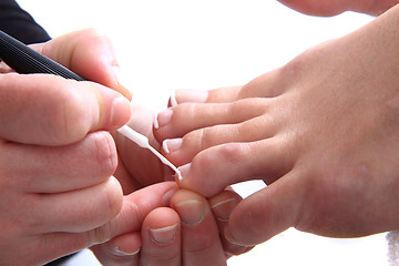 Image showing pedicure (work with womens nails)