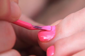 Image showing pedicure (work with womens nails)