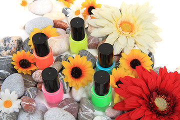 Image showing nail polish isolated on the white background