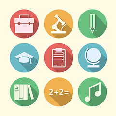 Image showing Vector icons for education