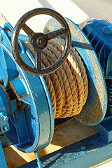 Image showing Blue anchor motor winding