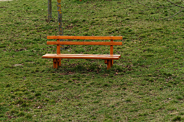 Image showing Brown bench
