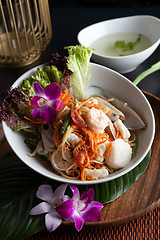 Image showing Thai Seafood Som Tum Salad