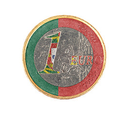 Image showing Euro coin, 1 euro