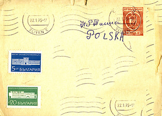 Image showing vintage envelope