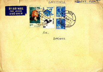 Image showing vintage envelope