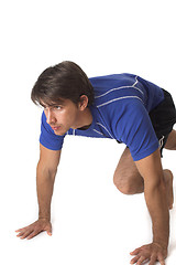 Image showing starting block position