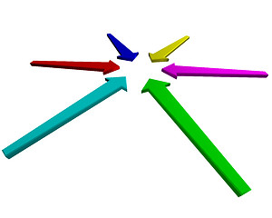 Image showing colorful arrows