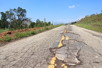 Image showing Bad road in USA