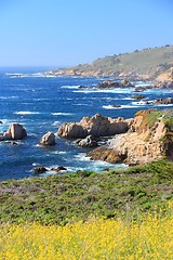 Image showing California Pacific coast