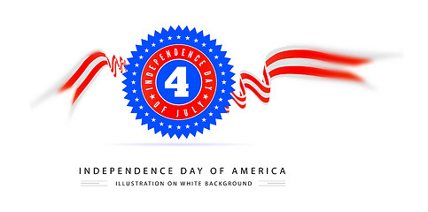 Image showing Fourth of july american independence