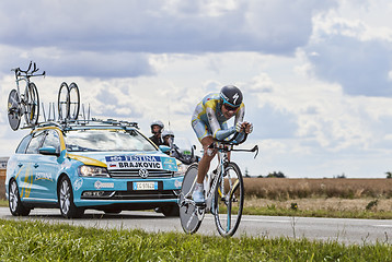 Image showing The Cyclist Janez Brajkovic