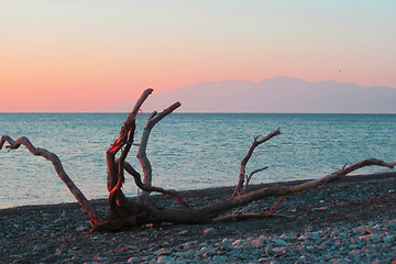 Image showing greece sunset