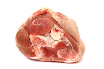 Image showing raw pig knuckle 