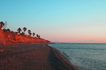 Image showing greece sunset