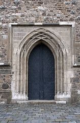 Image showing Medieval door.