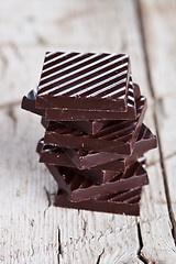 Image showing chocolate sweets stack 