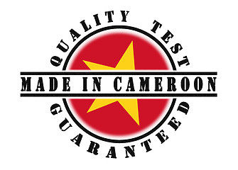 Image showing Quality test guaranteed stamp 