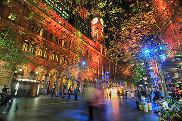 Image showing Martin Place, Sydney during Vivid festival