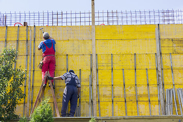 Image showing Two Bricklayer