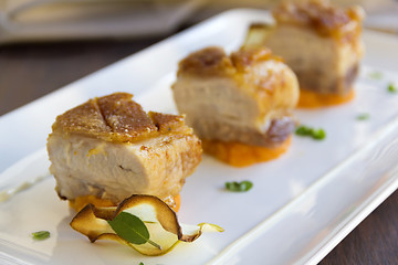 Image showing Roasted Pork Belly Cubes