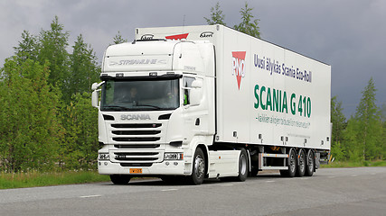 Image showing Scania R410  Euro 6 V8 Semi Truck on the Road