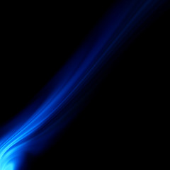 Image showing Blue smooth twist light lines background. EPS 8