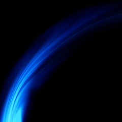 Image showing Blue smooth twist light lines background. EPS 8