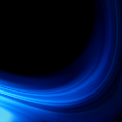 Image showing Blue smooth twist light lines background. EPS 8