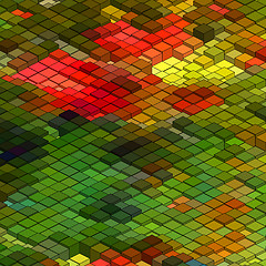 Image showing Abstract 3d colorful mosaic background. EPS8