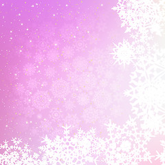 Image showing Christmas background with snowflakes. EPS 8