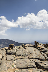 Image showing Rock walls Jebel Shams